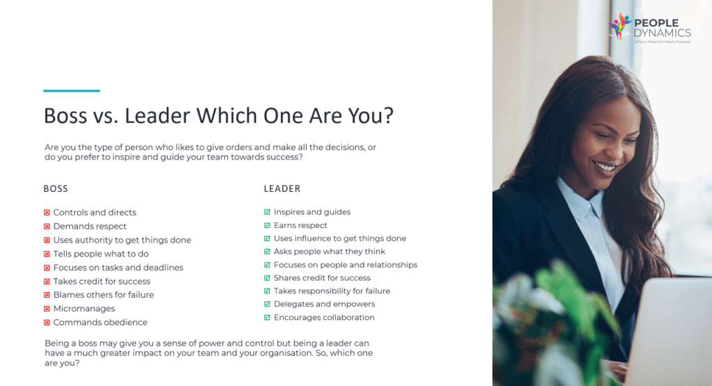 Boss vs Leader Table